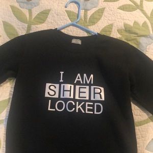 black Sherlock sweatshirt